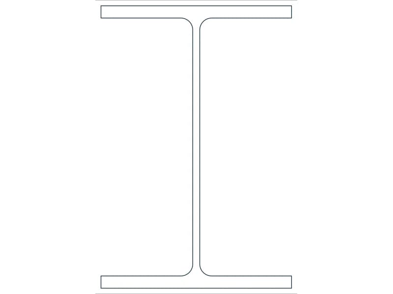 W12X40 Steel Section CAD block — line drawing preview of the DWG file