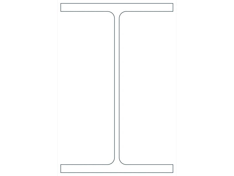 W12X45 Steel Section CAD block — line drawing preview of the DWG file