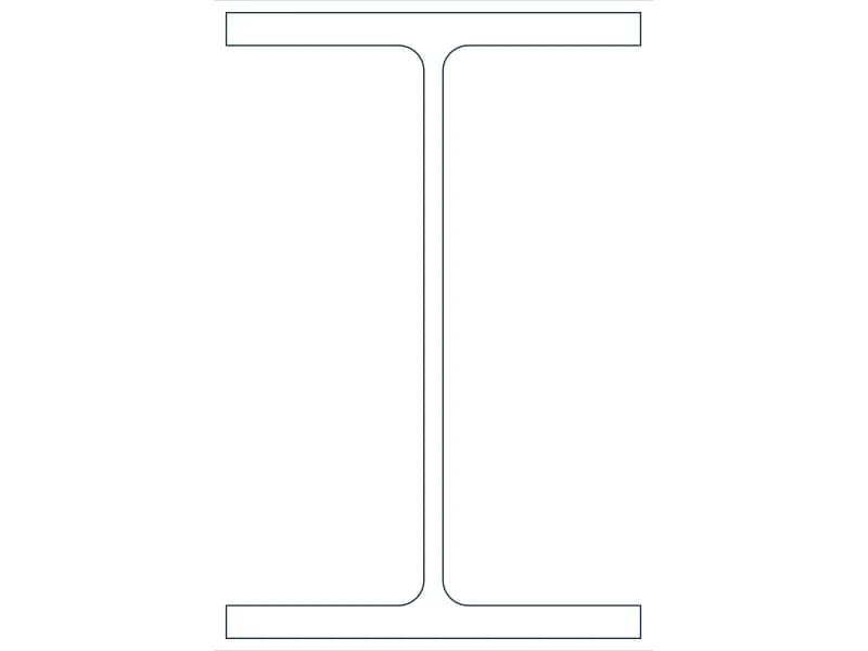 W12X50 Steel Section CAD block — line drawing preview of the DWG file