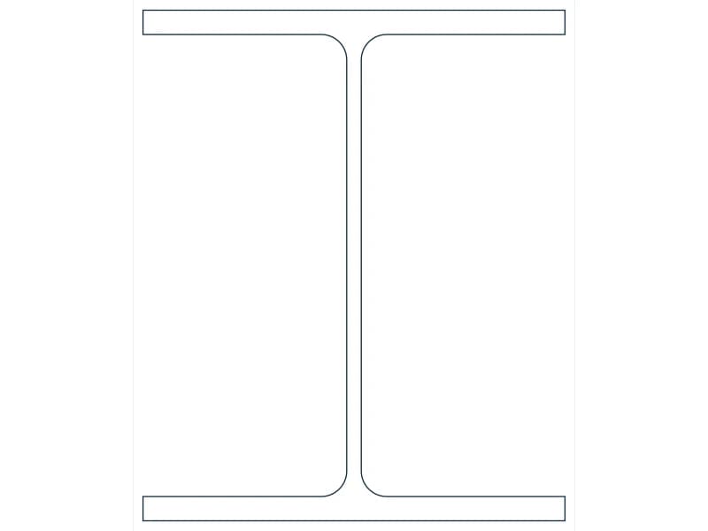 W12X53 Steel Section CAD block — line drawing preview of the DWG file