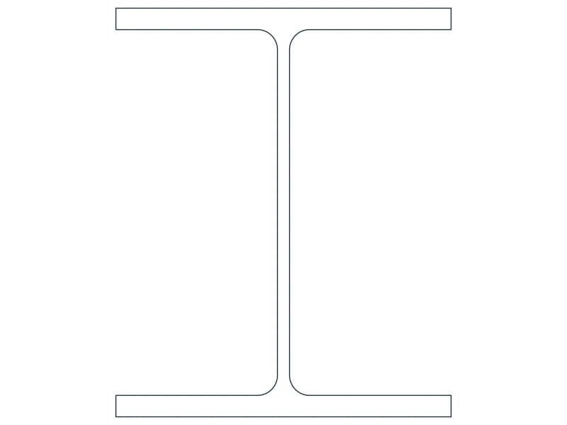W12X58 Steel Section CAD block — line drawing preview of the DWG file