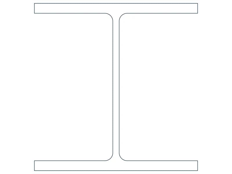 W12X79 Steel Section CAD block — line drawing preview of the DWG file