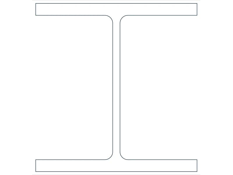 W12X96 Steel Section CAD block — line drawing preview of the DWG file