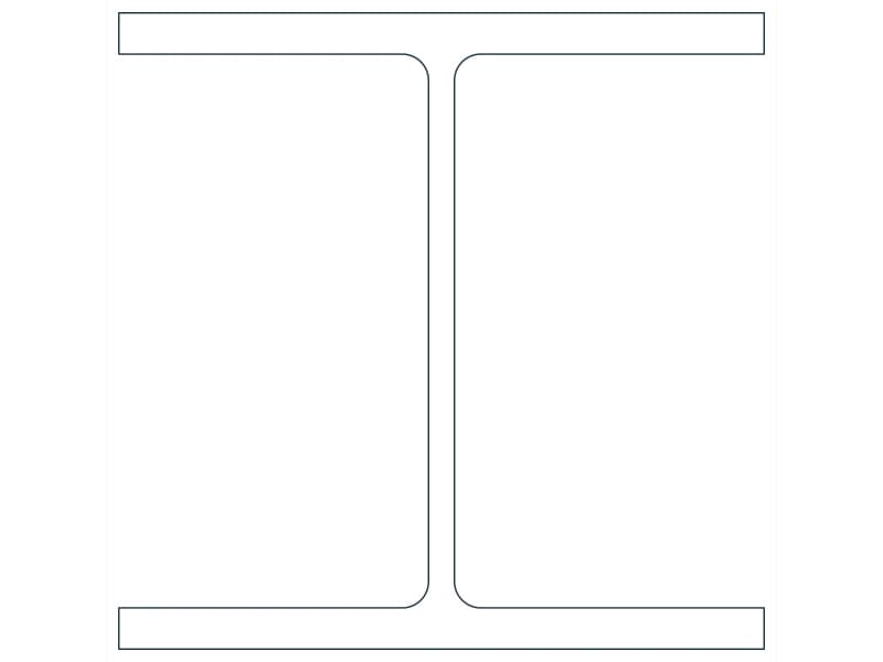 W14X120 Steel Section CAD block — line drawing preview of the DWG file