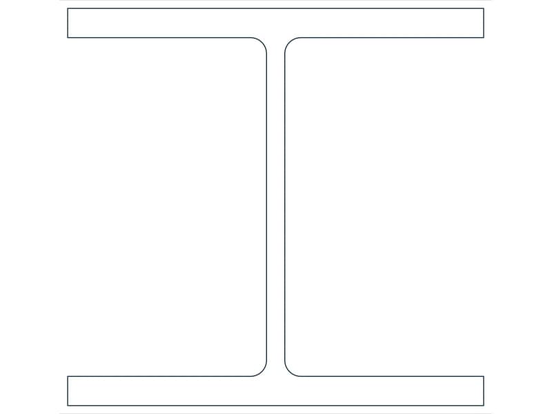 W14X145 Steel Section CAD block — line drawing preview of the DWG file