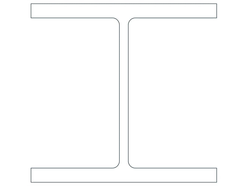 W14X159 Steel Section CAD block — line drawing preview of the DWG file