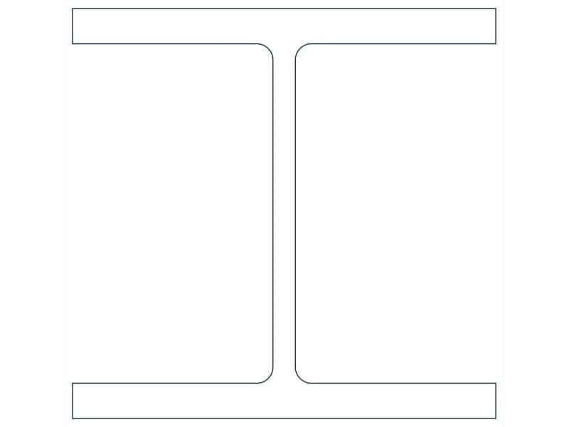W14X176 Steel Section CAD block — line drawing preview of the DWG file