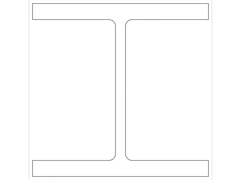 W14X193 Steel Section CAD block — line drawing preview of the DWG file