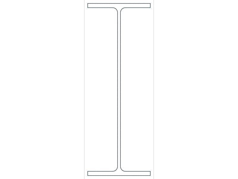 W14X22 Steel Section CAD block — line drawing preview of the DWG file