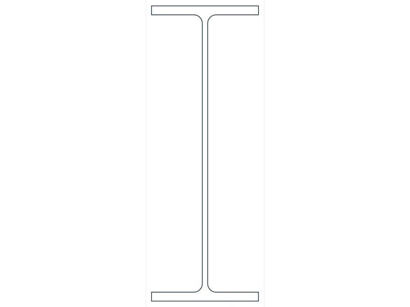 W14X26 Steel Section CAD block — line drawing preview of the DWG file