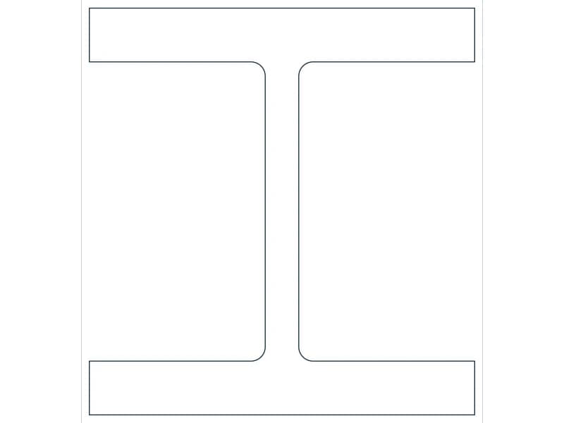 W14X311 Steel Section CAD block — line drawing preview of the DWG file