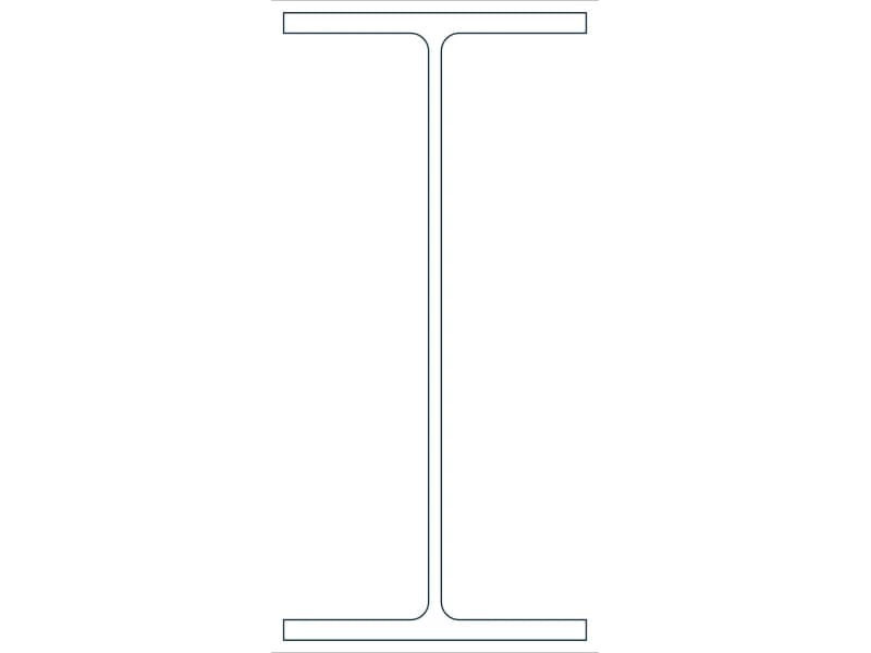 W14X34 Steel Section CAD block — line drawing preview of the DWG file