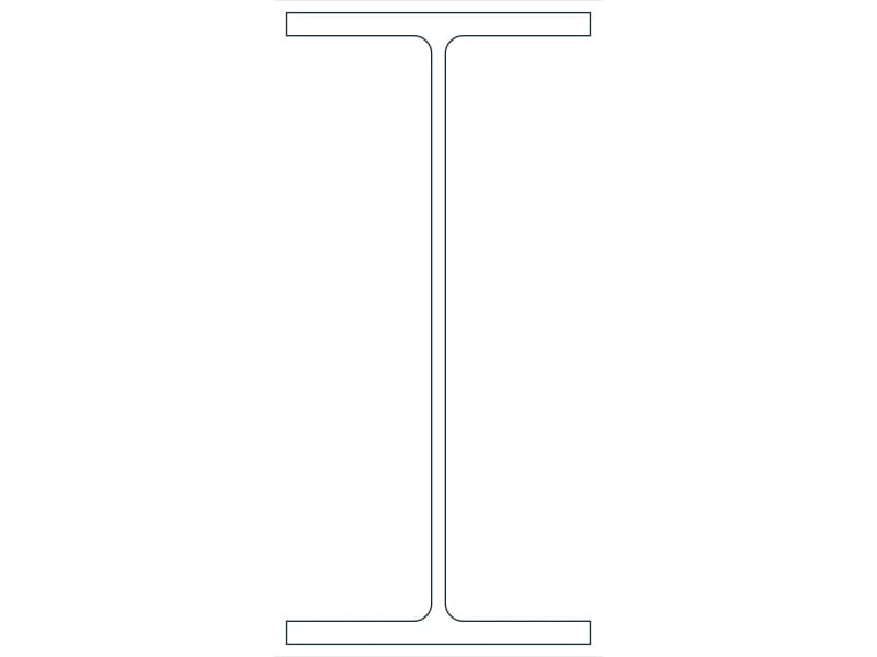 W14X38 Steel Section CAD block — line drawing preview of the DWG file