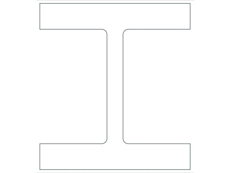 W14X398 Steel Section CAD block — line drawing preview of the DWG file