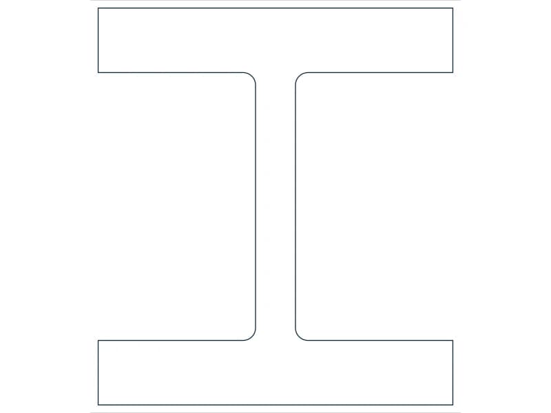 W14X426 Steel Section CAD block — line drawing preview of the DWG file