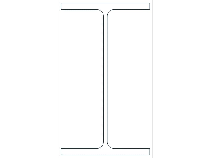 W14X48 Steel Section CAD block — line drawing preview of the DWG file