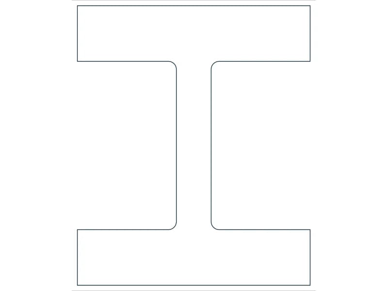 W14X605 Steel Section CAD block — line drawing preview of the DWG file