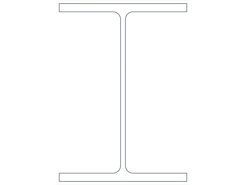 W14X61 Steel Section CAD block — line drawing preview of the DWG file