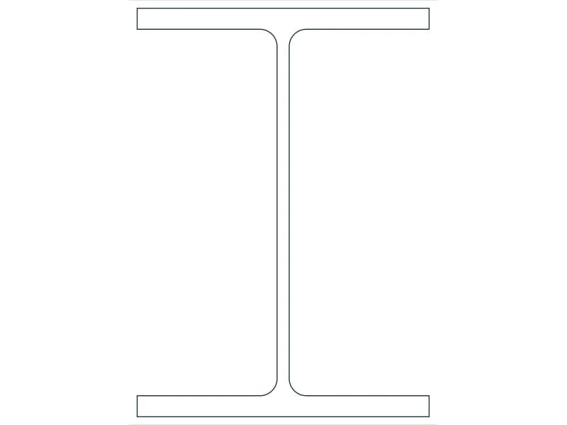 W14X68 Steel Section CAD block — line drawing preview of the DWG file