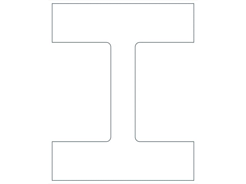 W14X730 Steel Section CAD block — line drawing preview of the DWG file