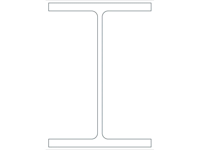 W14X74 Steel Section CAD block — line drawing preview of the DWG file