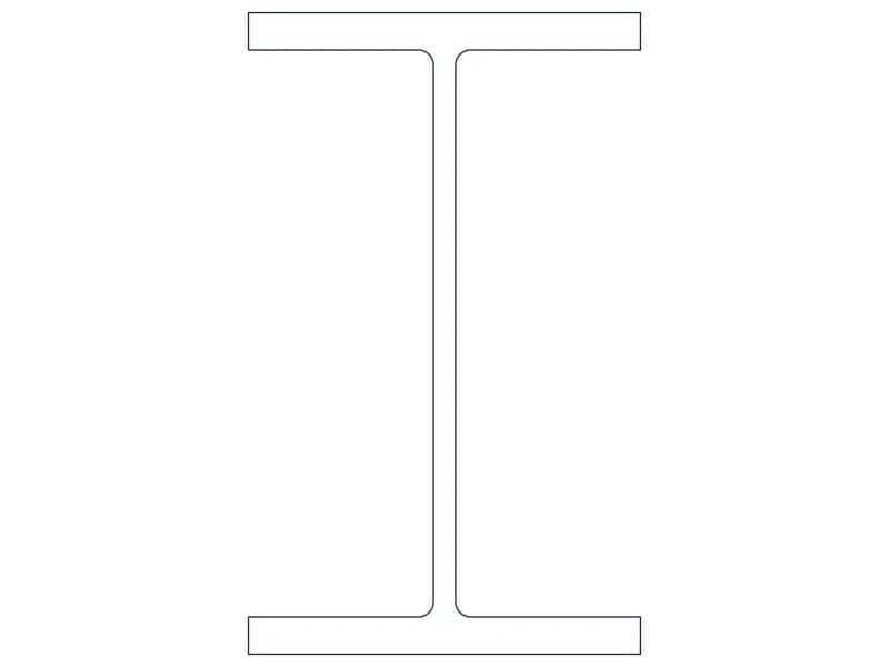 W16X100 Steel Section CAD block — line drawing preview of the DWG file