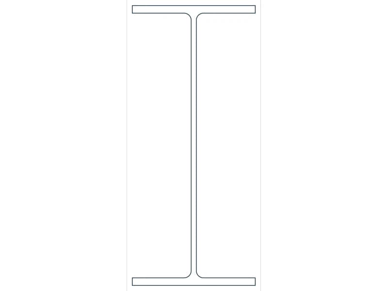 W16X36 Steel Section CAD block — line drawing preview of the DWG file