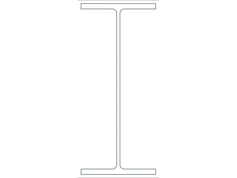 W16X40 Steel Section CAD block — line drawing preview of the DWG file