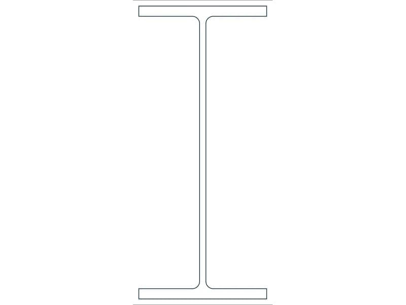 W16X45 Steel Section CAD block — line drawing preview of the DWG file