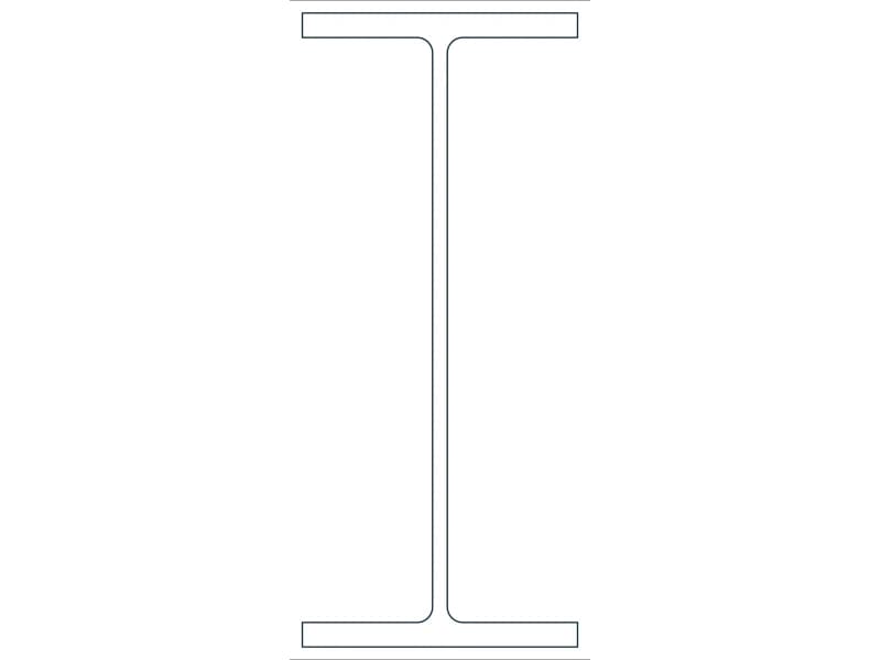 W16X50 Steel Section CAD block — line drawing preview of the DWG file
