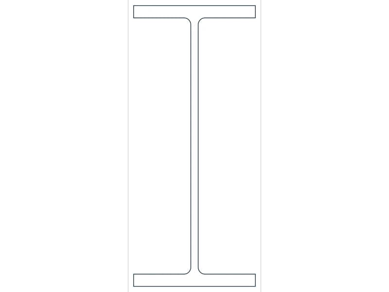 W16X57 Steel Section CAD block — line drawing preview of the DWG file