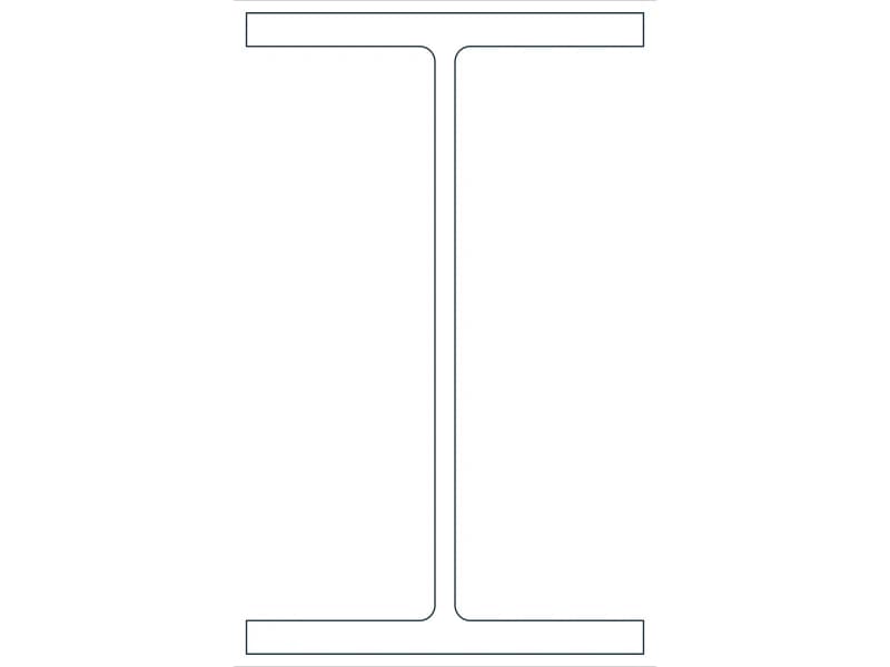W16X89 Steel Section CAD block — line drawing preview of the DWG file