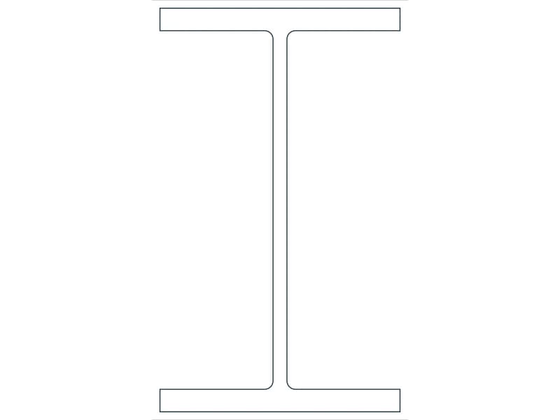 W18X119 Steel Section CAD block — line drawing preview of the DWG file