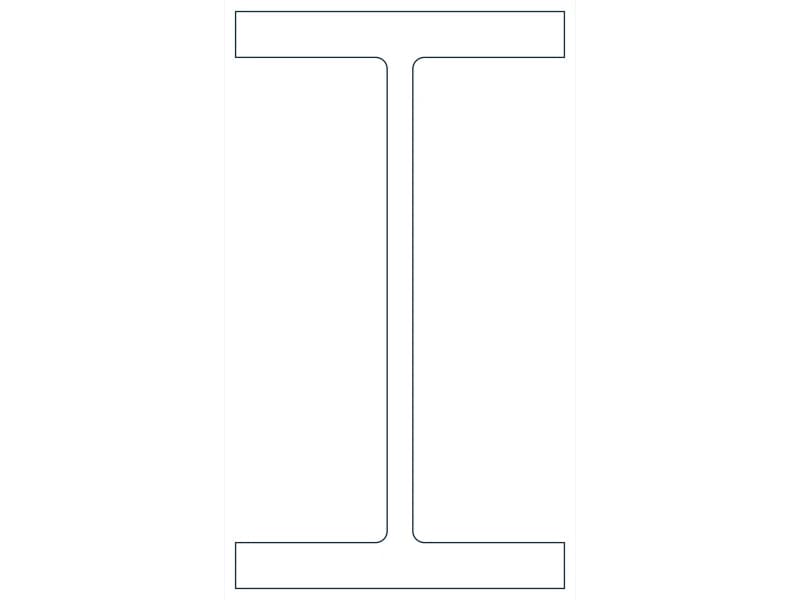 W18X175 Steel Section CAD block — line drawing preview of the DWG file