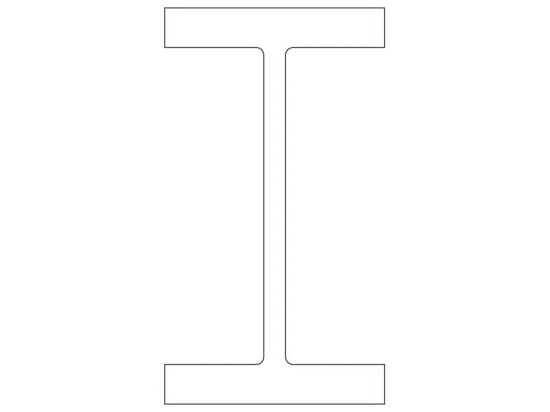 W18X234 Steel Section CAD block — line drawing preview of the DWG file