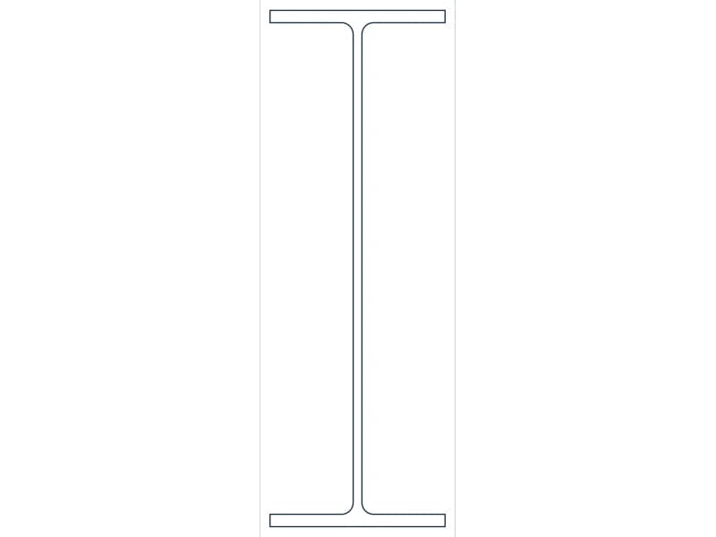 W18X35 Steel Section CAD block — line drawing preview of the DWG file