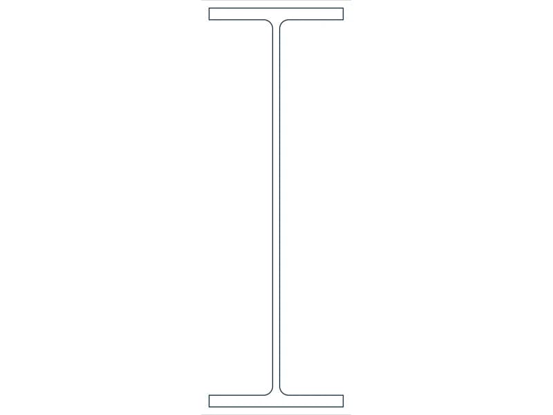W18X40 Steel Section CAD block — line drawing preview of the DWG file