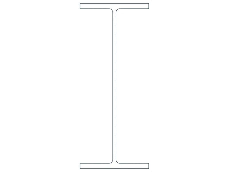 W18X50 Steel Section CAD block — line drawing preview of the DWG file