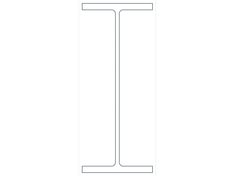 W18X60 Steel Section CAD block — line drawing preview of the DWG file