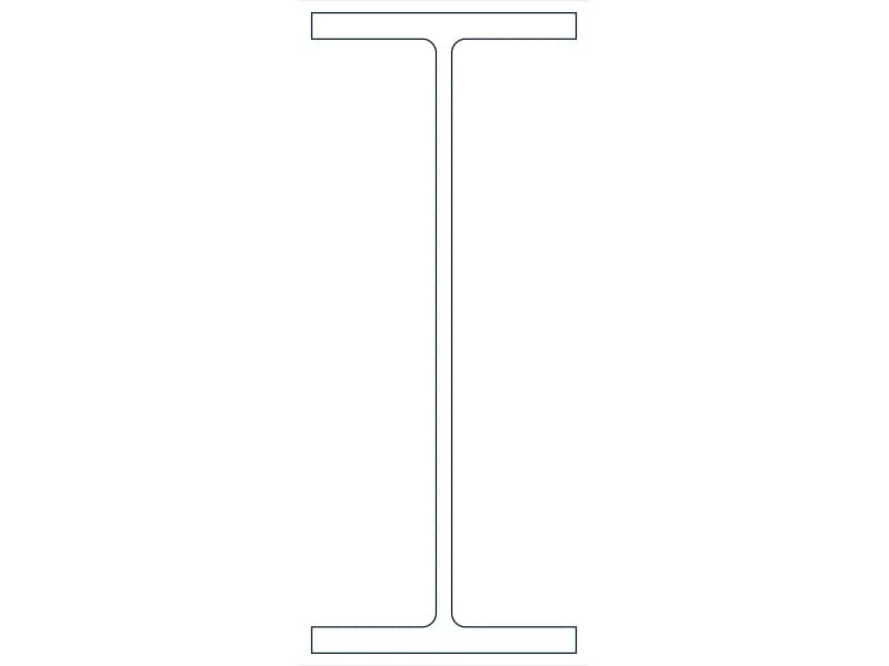 W18X65 Steel Section CAD block — line drawing preview of the DWG file
