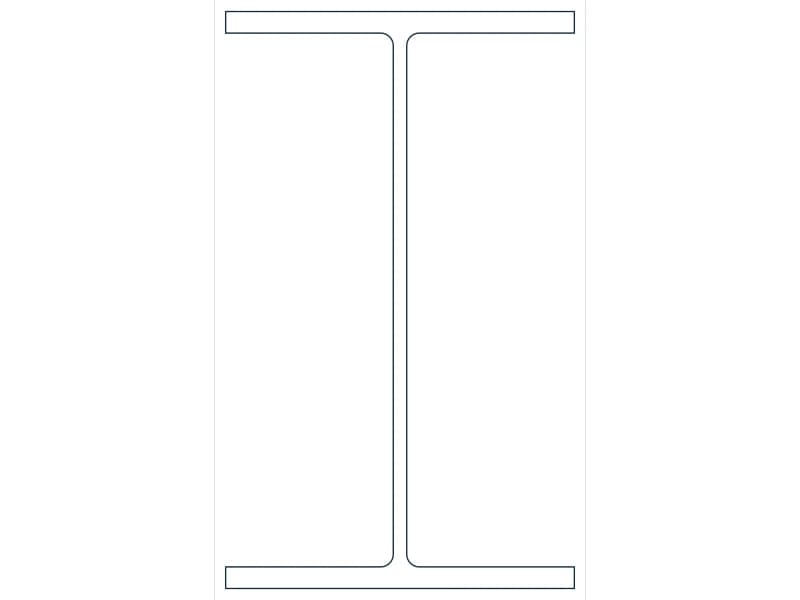 W18X76 Steel Section CAD block — line drawing preview of the DWG file