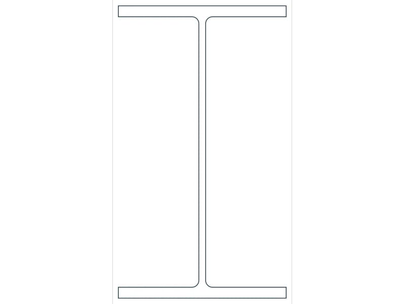 W21X101 Steel Section CAD block — line drawing preview of the DWG file