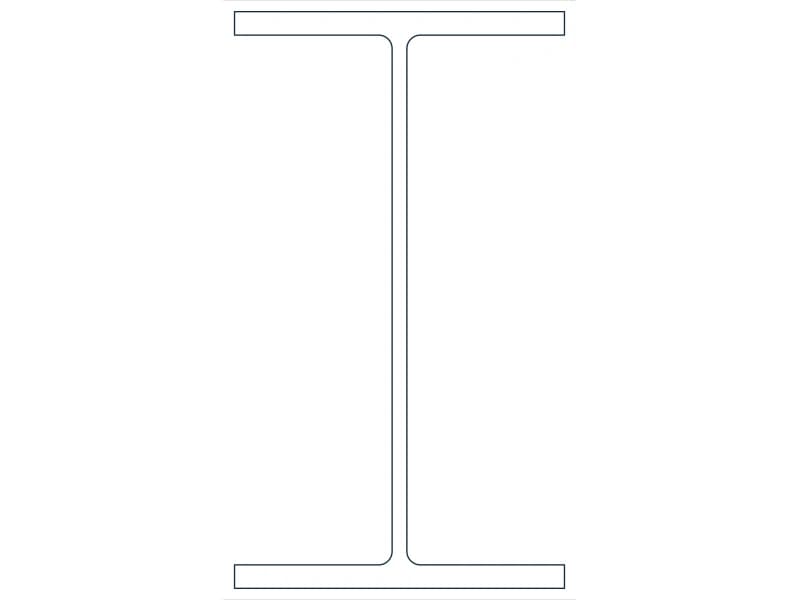 W21X111 Steel Section CAD block — line drawing preview of the DWG file
