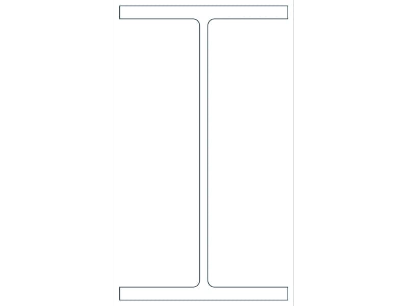 W21X122 Steel Section CAD block — line drawing preview of the DWG file