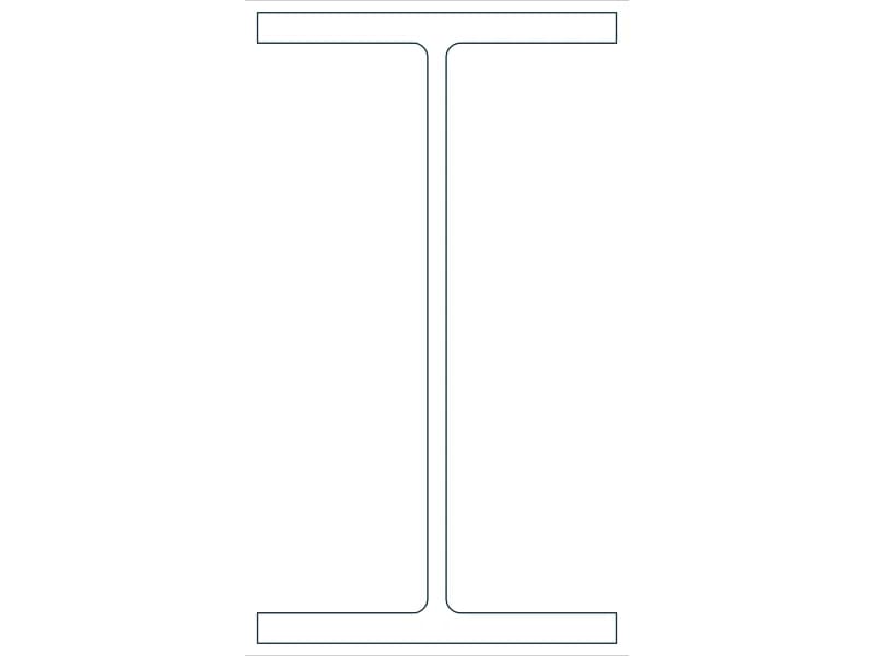W21X132 Steel Section CAD block — line drawing preview of the DWG file