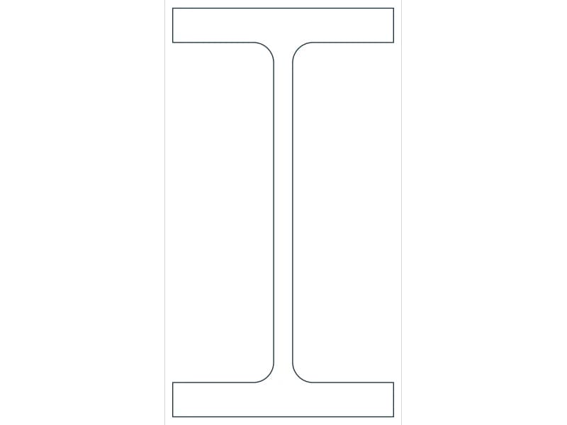 W21X248 Steel Section CAD block — line drawing preview of the DWG file