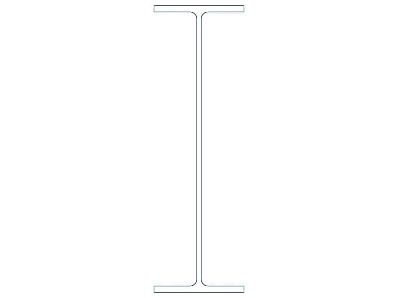 W21X44 Steel Section CAD block — line drawing preview of the DWG file