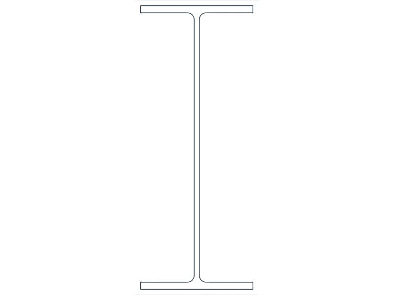 W21X55 Steel Section CAD block — line drawing preview of the DWG file