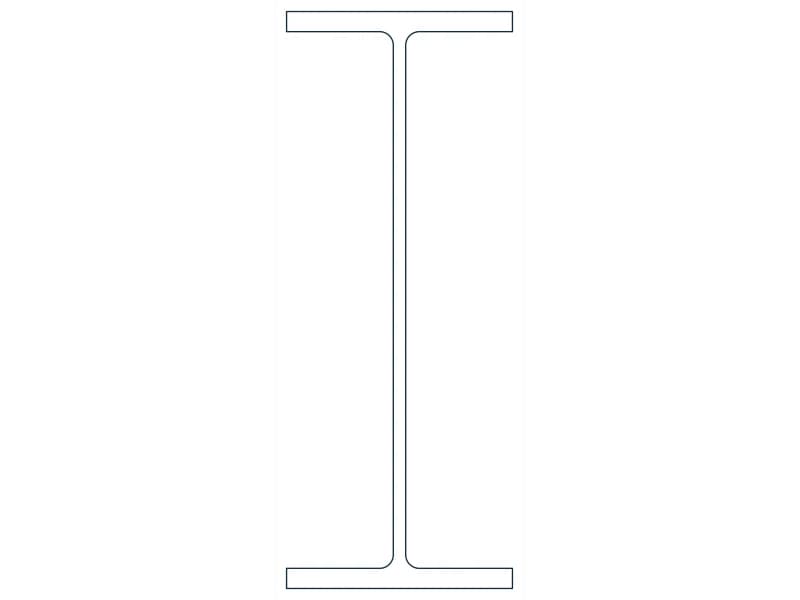 W21X73 Steel Section CAD block — line drawing preview of the DWG file