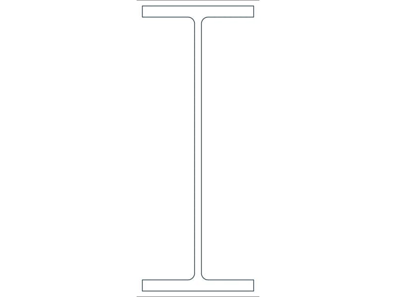W21X83 Steel Section CAD block — line drawing preview of the DWG file